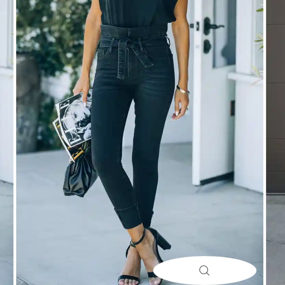 Vici black paper bag jeans - Picture 2 of 6